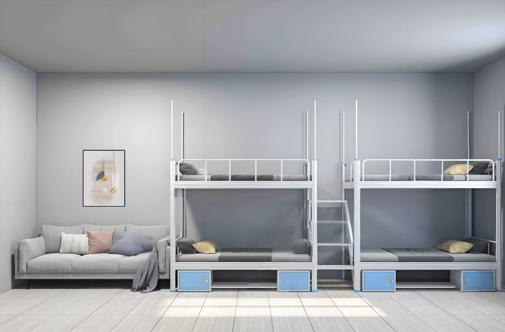 青年旅社宿舍鐵床如何設(shè)計(jì)，空間利用更高效？